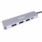 Nilox Hub 4 Puertos 3xusb 3.0 + 1xusbc