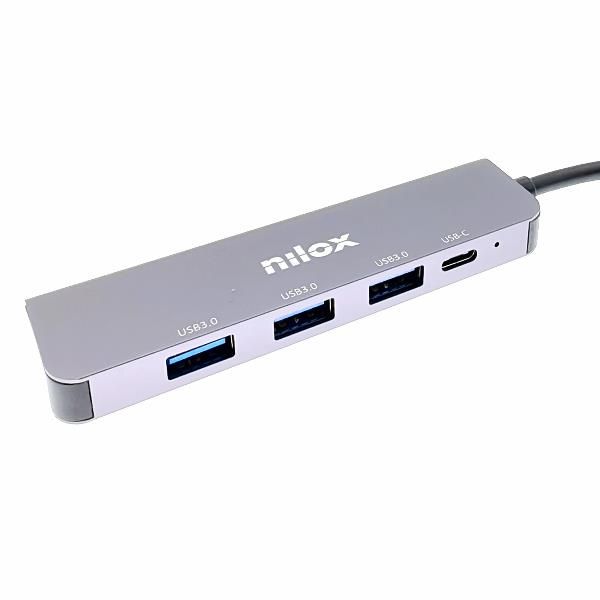 Nilox Hub 4 Puertos 3xusb 3.0 + 1xusbc