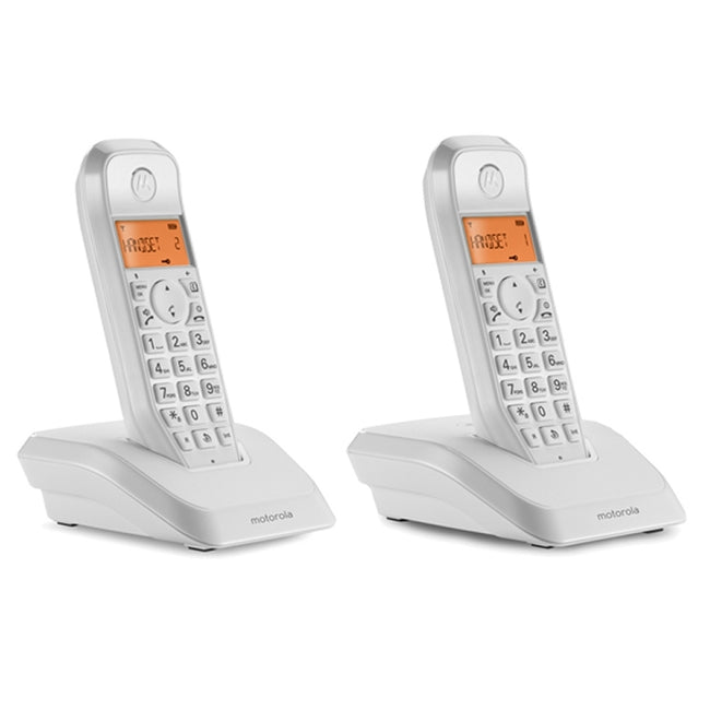 MOTOROLA S1202 Telefono DECT DUO Blanco Hover Image
