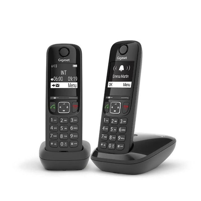 Gigaset AS690 Inalámbrico DECT DUO Negro Hover Image