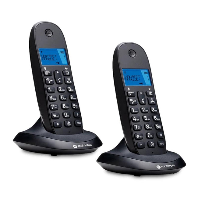 MOTOROLA C1002 CB+ Telefono DECT Negro Duo Hover Image