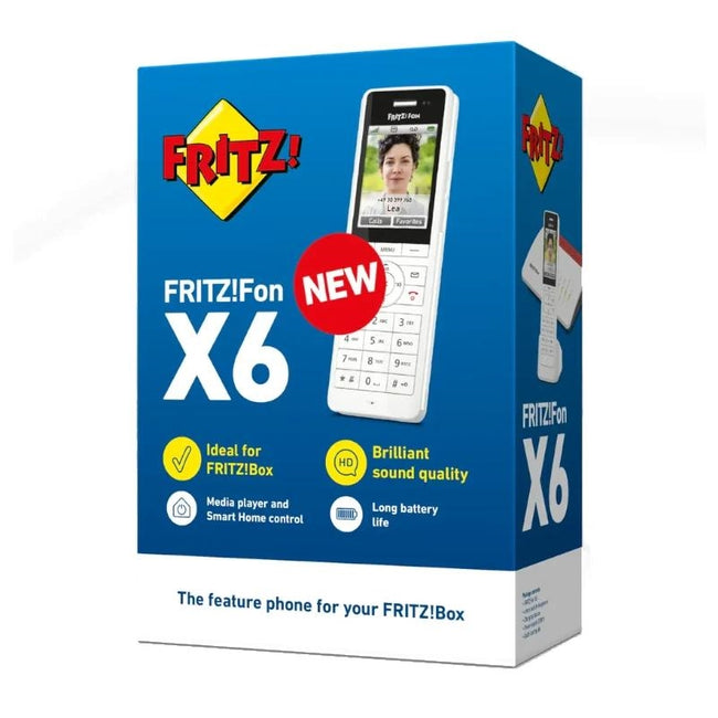 FRITZ!Fon X6 Teléfono Inalámbrico Blanco 300 m Hover Image