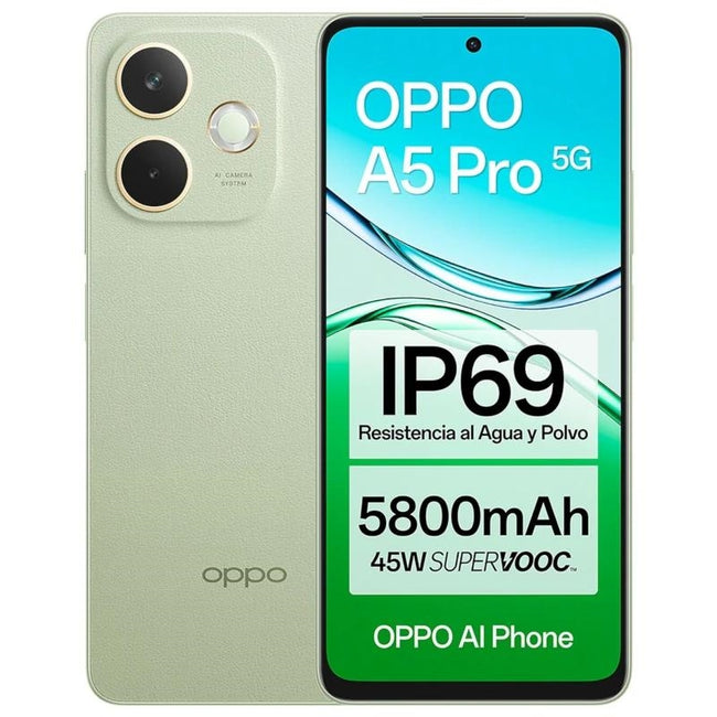 OPPO A5 Pro 5G 6.67" HD+ 256GB 8(+8)GB Olive Green Hover Image