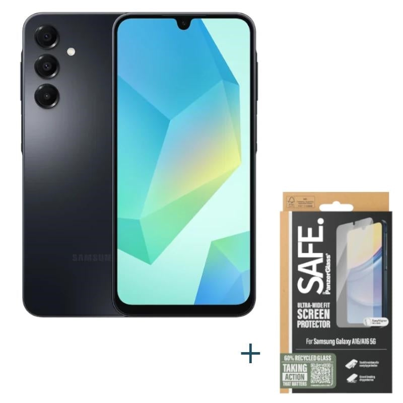Samsung Galaxy A16 128GB 4GB Negro+ protector SAFE