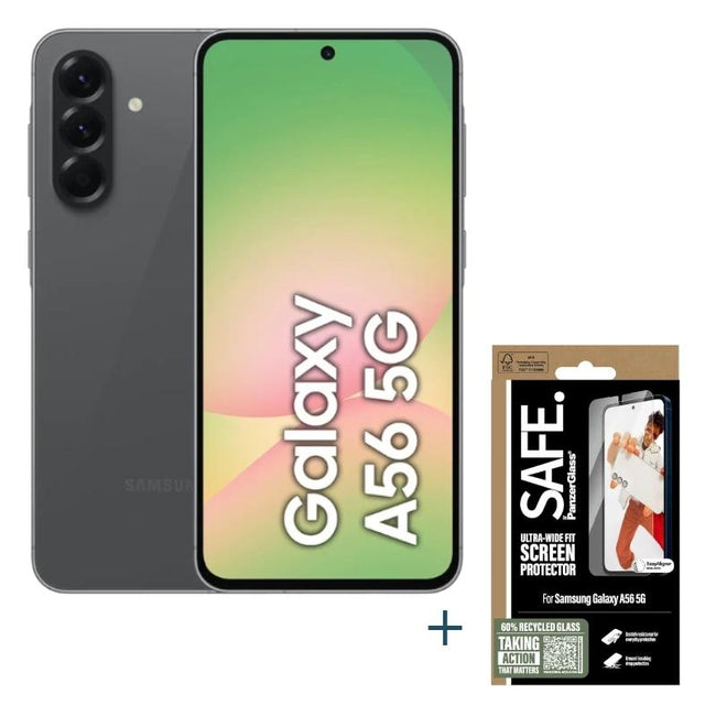 Samsung Galaxy A56 EE 128GB 8GB Black+Prot SAFE Hover Image