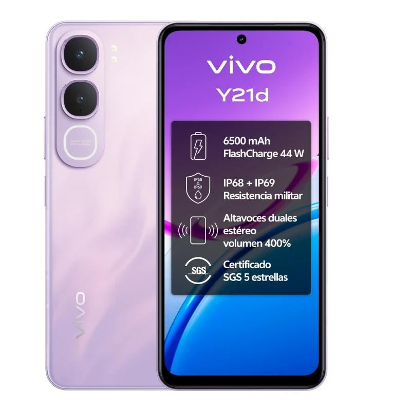 VIVO Y21d 4Gb(+4) 128Gb 6.68" IP69 Lavanda Purple