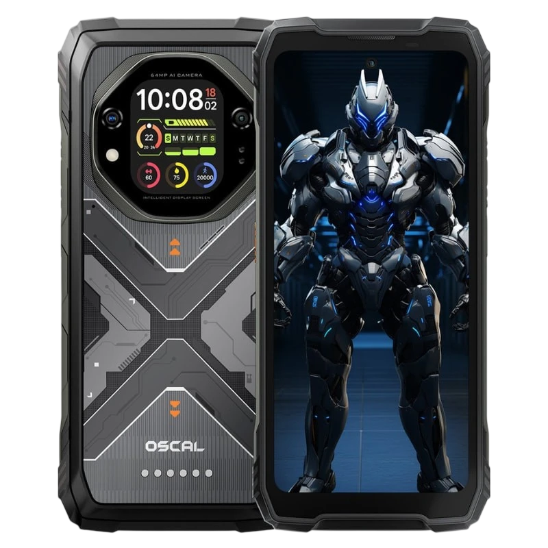 Oscal Tank 1 5G 12GB/256GB Negro Rugged IP68/IP69K 6,78 pulgadas IPS 120Hz 64MP 20000mAh 55W NFC