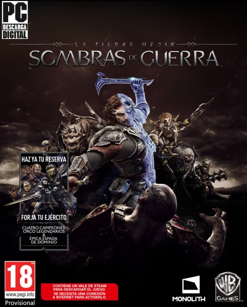 La Tierra Media: Sombras De Guerra PC Hover Image