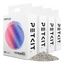 PETKIT Arena Mixta para Gatos 5 en 1 Enjuagable Sin Olores con Carbón Activado Ultra Absorbente y de Secado Rápido (Pack x4)