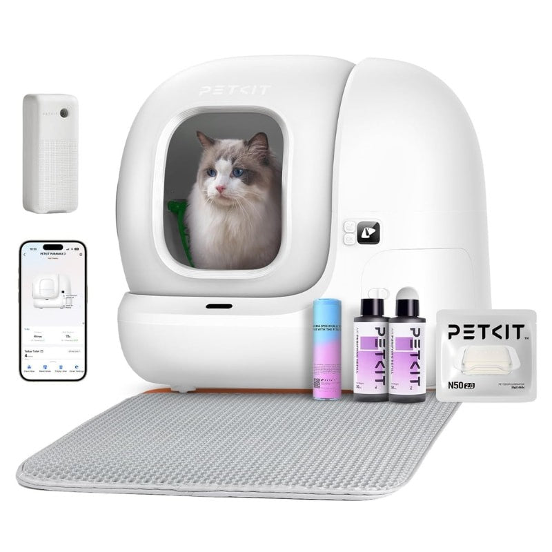 Arenero Automático PETKIT Pura Max 2 Premium Kit - Con tecnología xSecure e incluye kit de eliminación de olores - Control APP