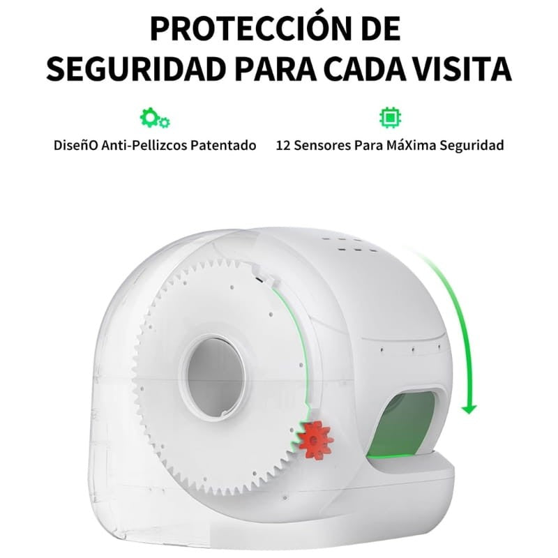 PETKIT Purobot Max Pro 2 Arenero Autolimpiable 76 L con Cámara IA xSecure