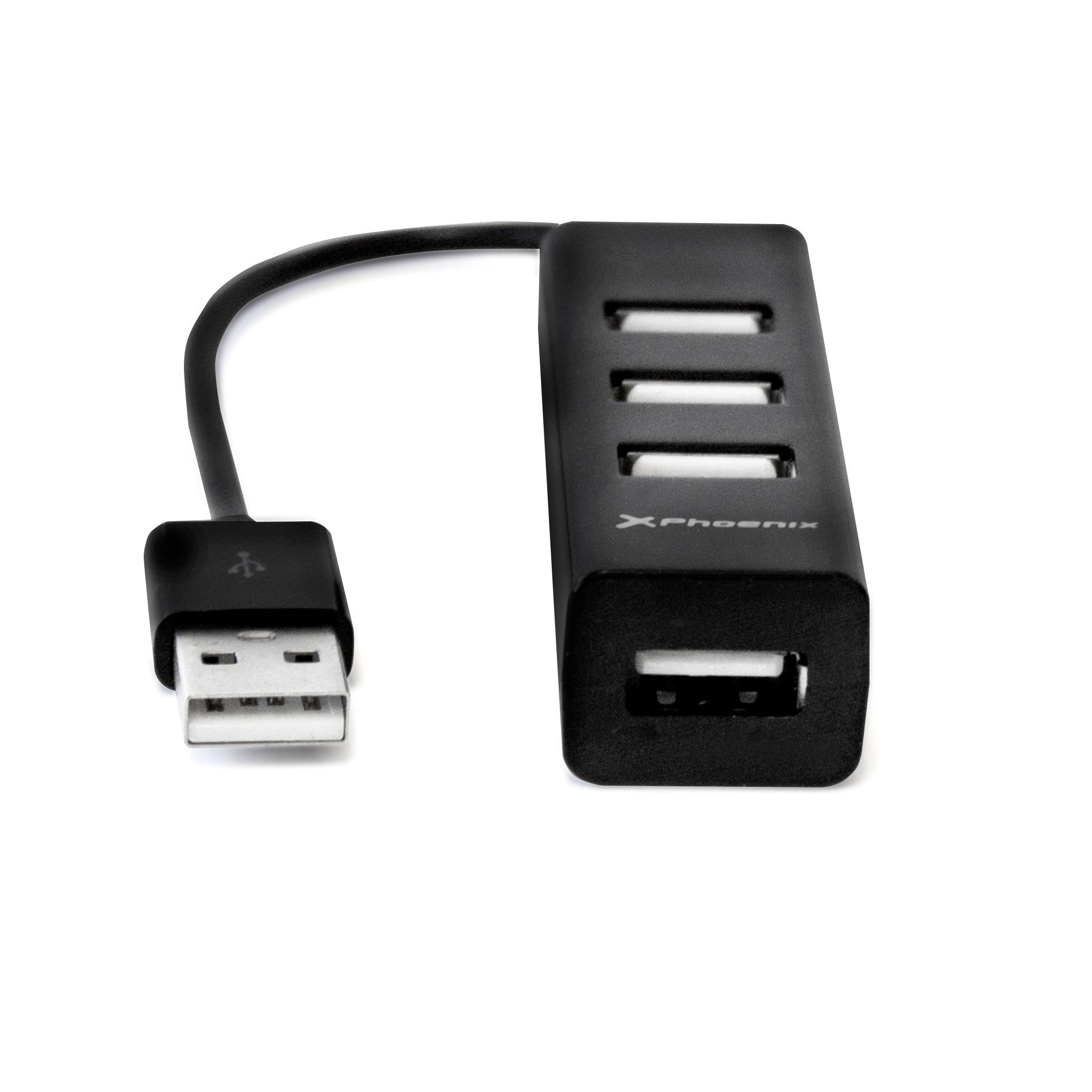 Hub Usb Portatil Phoenix 4 Puertos Usb 2.0 Cable Conector Usb Flexible Diseo Compacto