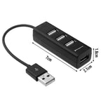 Hub Usb Portatil Phoenix 4 Puertos Usb 2.0 Cable Conector Usb Flexible Diseo Compacto