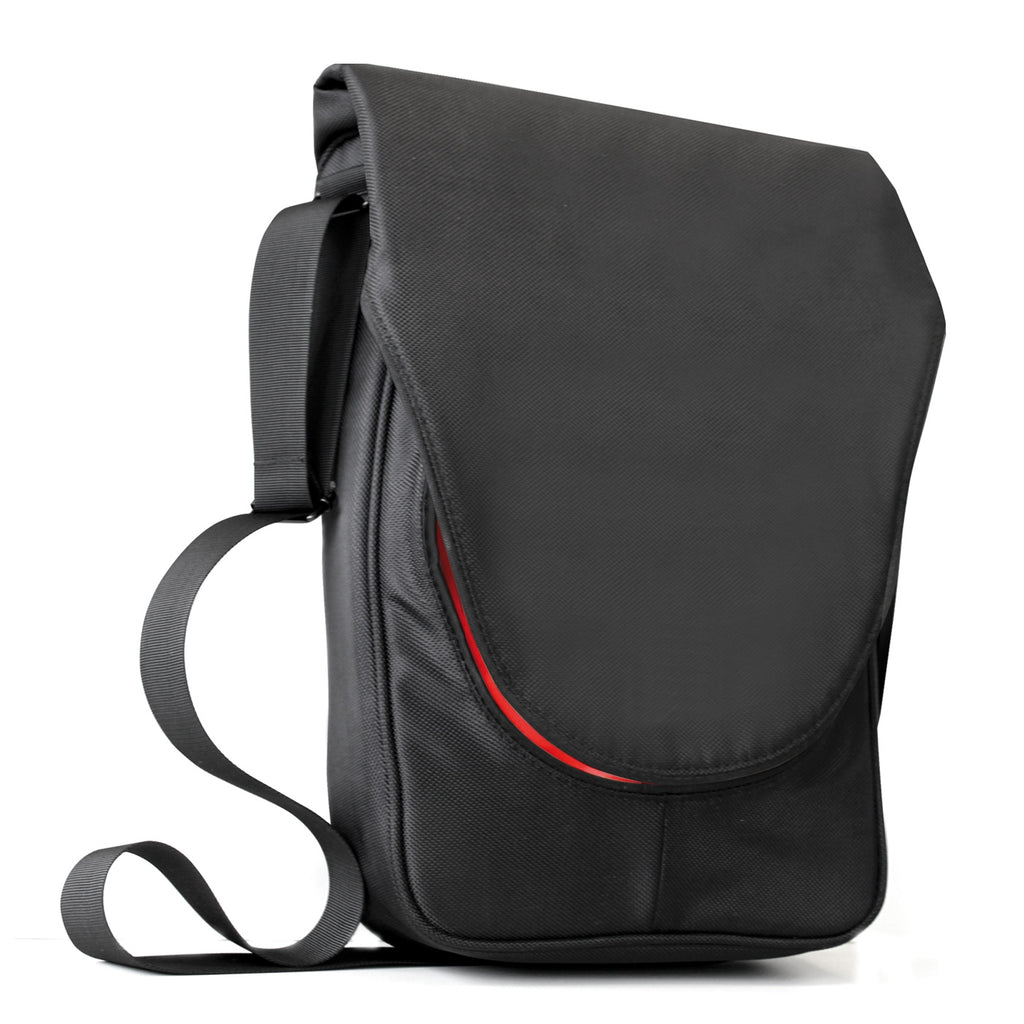 Bandolera O Mochila Poliester Hasta 14 Pulgadas Negra