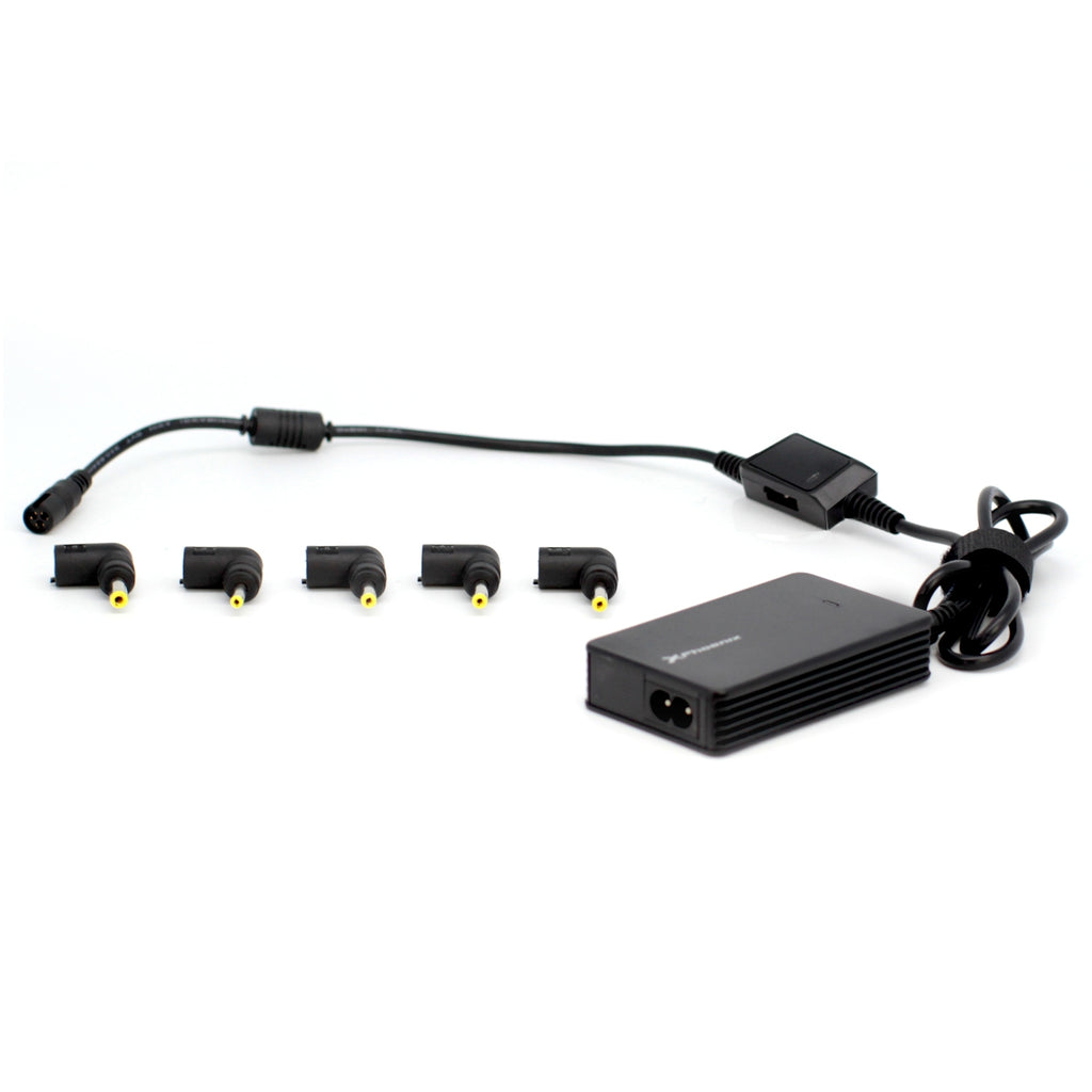 Adaptador Cargador De Corriente Universal Automatico Phoenix 40w (incluye 5 Conectores) Para Portatiles Y Netbooks Con Puerto Usb