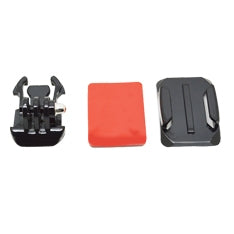 Accesorio Soporte Adhesivo Curvo 3m Para Casco Phoenix Para Fijar Camaras Sport & Gopro Hero 4 - 3+ - 3 - 2 - 1 De Color Negro Helmet Curved Surface & Mount