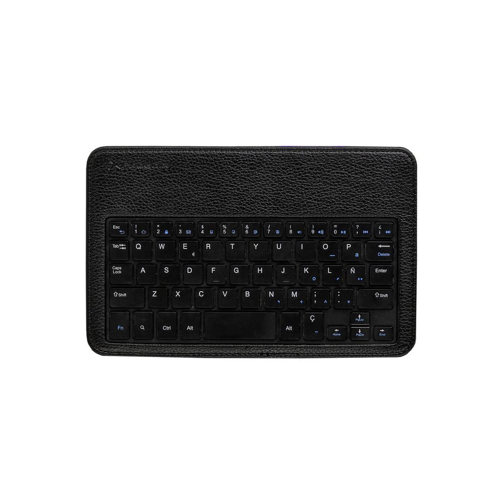 Funda Universal Phoenix Para Tablet Hasta 8 Pulgadas Teclado Con Cable