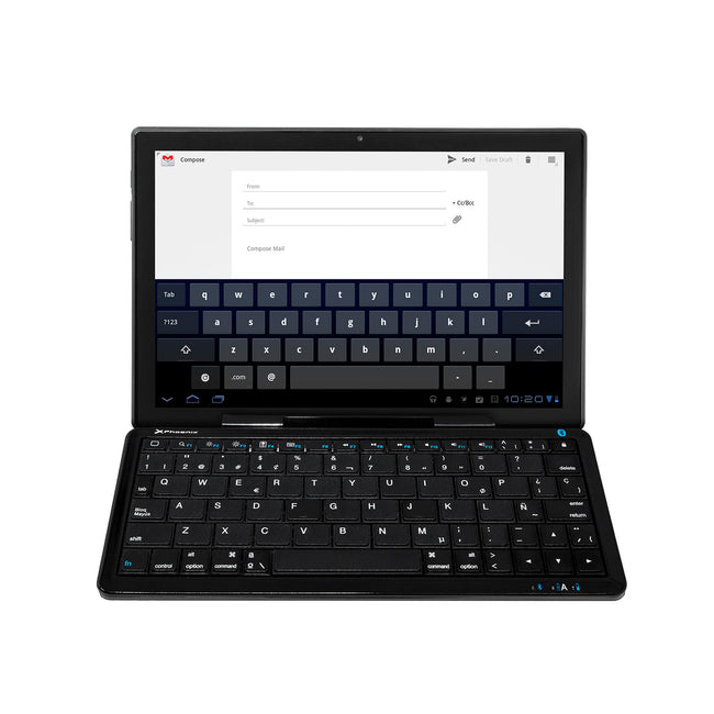 Mini Teclado Bluetooth Con Soporte Para Tablet Y Movil Smartphone Universal Hover Image