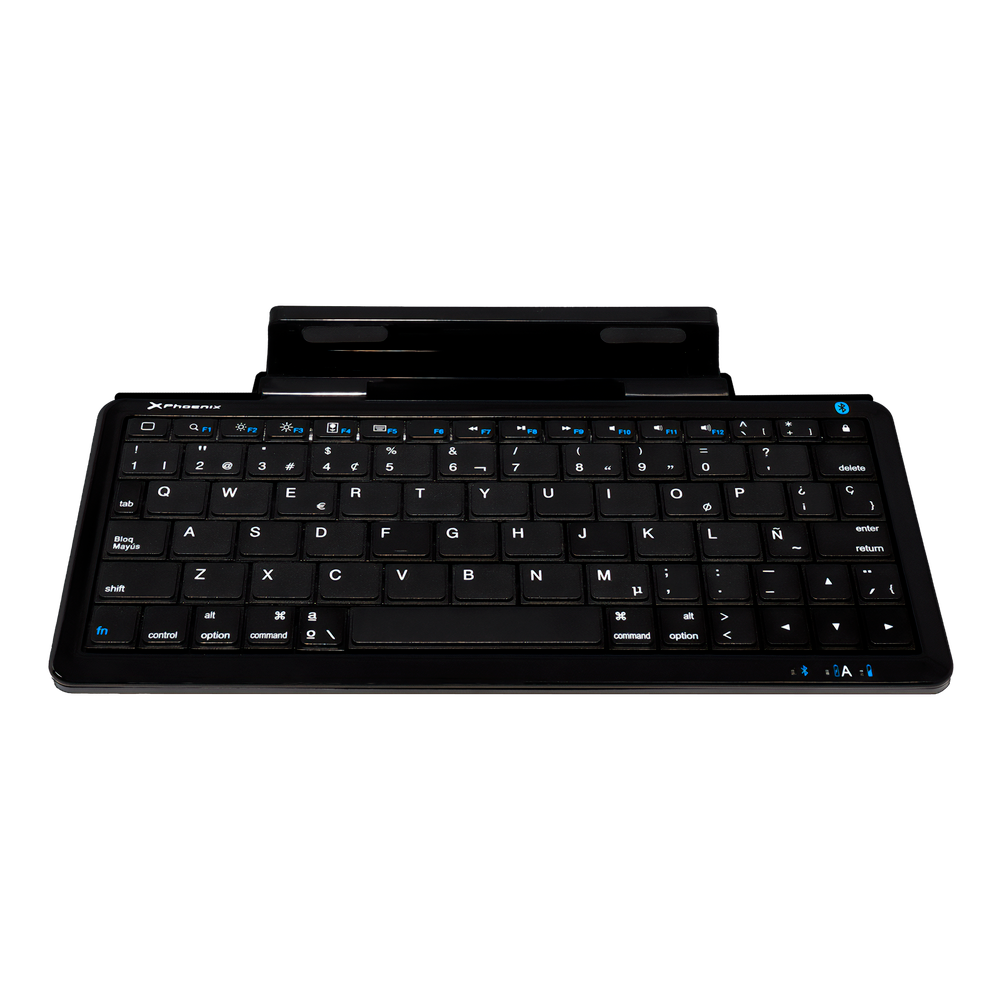 Mini Teclado Bluetooth Con Soporte Para Tablet Y Movil Smartphone Universal