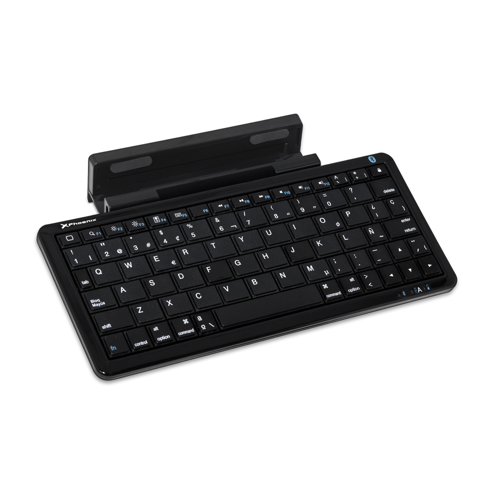 Mini Teclado Bluetooth Con Soporte Para Tablet Y Movil Smartphone Universal