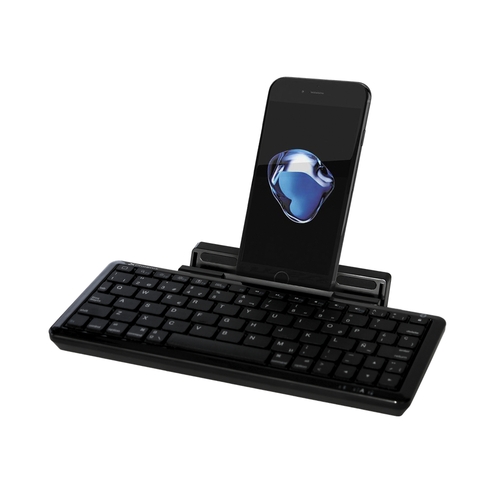 Mini Teclado Bluetooth Con Soporte Para Tablet Y Movil Smartphone Universal