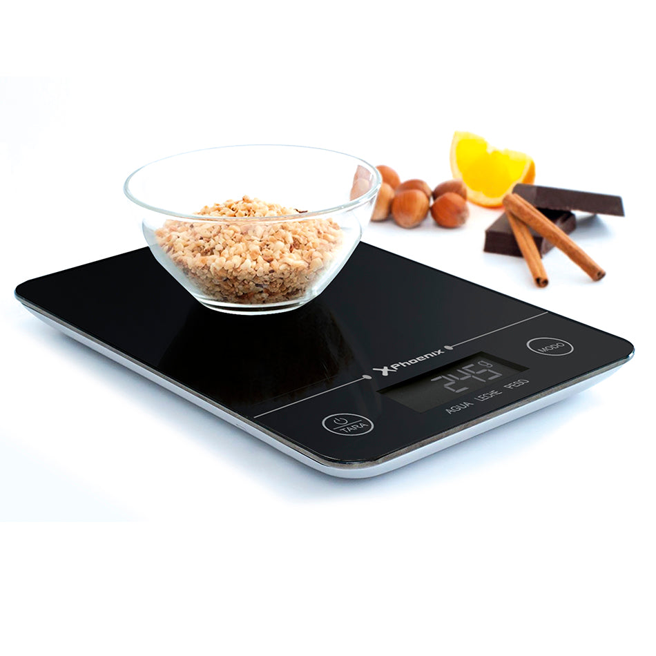 Báscula Phoenix De Cocina Digital Negra Maximo 5kg