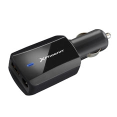 Cargador Adaptador Universal 90w Phoenix Phlaptopcarcharger Para Coche - Vehiculo - Mechero Para Portatil - Netbooks - Puerto Usb 5v Incluye 12 Tips