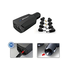 Cargador Adaptador Universal 90w Phoenix Phlaptopcarcharger Para Coche - Vehiculo - Mechero Para Portatil - Netbooks - Puerto Usb 5v Incluye 12 Tips