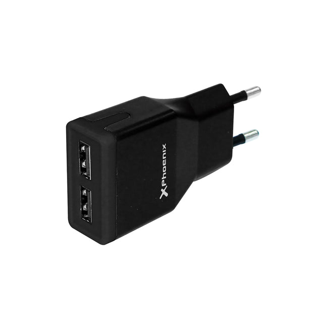 Cargador Usb 5v 2 Salidas 2a Con Cable Micro Usb Hover Image