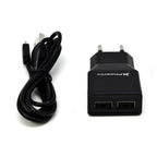 Cargador Usb 5v 2 Salidas 2a Con Cable Micro Usb