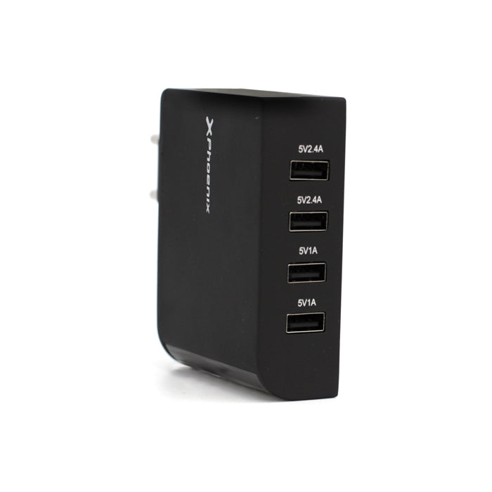 Cargador De Pared 5.1v De 4 Entradas Usb 2.1a