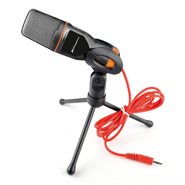 Microfono Phoenix Multimedia Podcaststudio Con Cable Jack Para Pc Ordenador Conferencias Hover Image