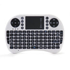 Mini Teclado Inalambrico Wireless 2.4ghz Phoenix Touchpad Multimedia Smart Tv - Tvbox - Android Tv - Color Blanco Y Negro