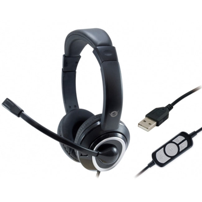 Auricular Conceptronic Polona01b - Usb - Microfono - Control Volumen Main Image