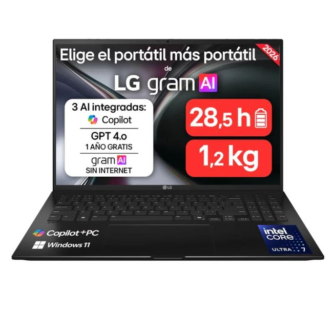 LG 16ZD90TL-G.AX85BN U7-258V 32GB 512GB DOS 16" Hover Image
