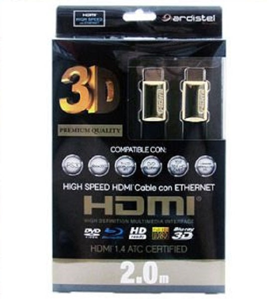 Ardistel Cable Hdmi Premium 3d Ver.1.4 (2 Metros) (ps5/ps4/xbox One/xbox X) Sony Playstation 3 PS3 Hover Image