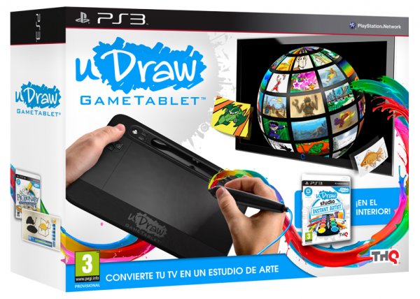Udraw Game Tablet Hd + Artista Al Instante Sony Playstation 3 PS3 Hover Image