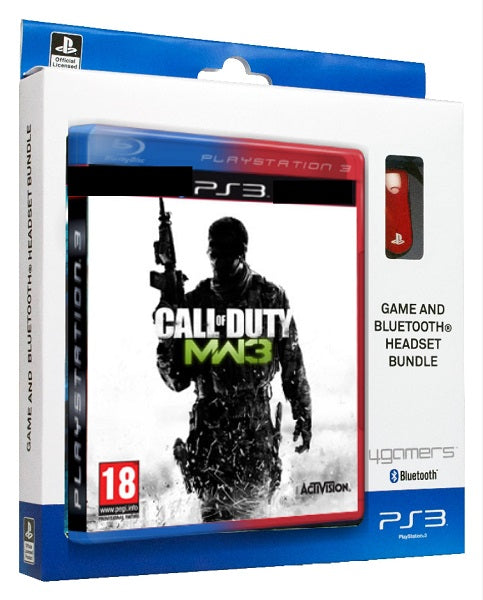 Call Of Duty: Modern Warfare 3 + 4gamers Bluetooth Headset Rojo (red) Sony Playstation 3 PS3