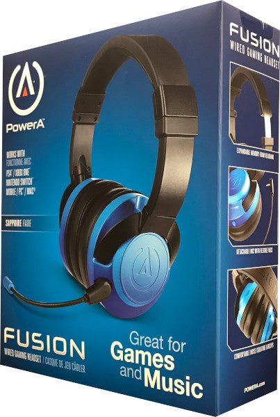 Cascos Power A Fusion Wired Gaming Headset Sapphire Fade (ps4/xbone/switch/pc/mac) Playstation 4 PS4 Hover Image