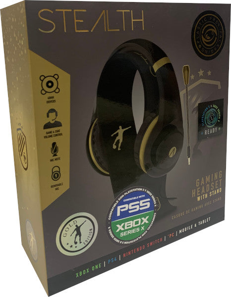 Cascos Stealth Gaming Headset With Stand Gold & Black Edition (ps5/ps4/xbx/xbxone/switch/pc/mobile) Playstation 4 PS4 Hover Image