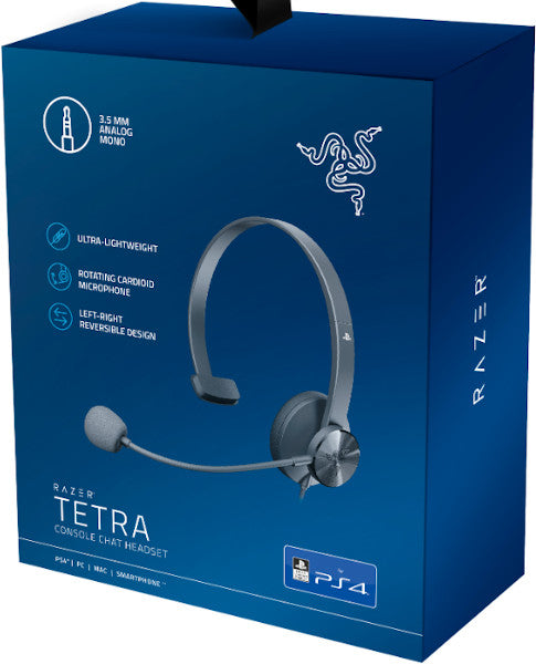 Cascos Razer Tetra 3.5 Mm Analog Mono Console Chat Headset (ps5/ps4/pc/mac/movil) Playstation 4 PS4 Hover Image