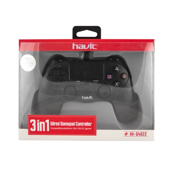 Mando Havit Wired Gamepad Controller Hv-g4022 3 En 1 (ps4/ps3/pc) Playstation 4 PS4 Hover Image