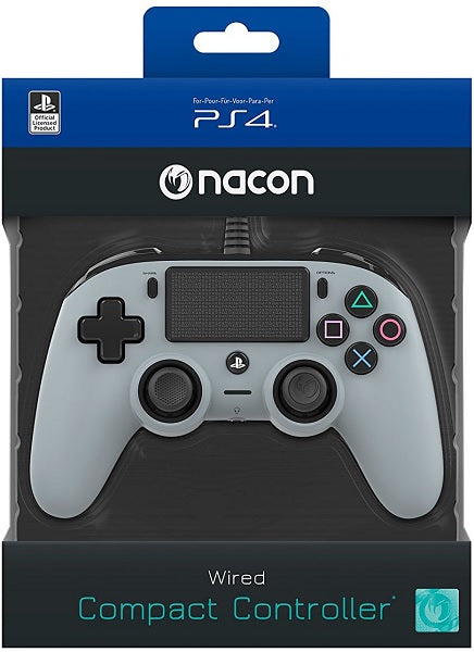 Accesorio Nacon Wired Compact Controller Grey Oficial (gris) Playstation 4 PS4