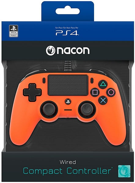 Accesorio Nacon Wired Compact Controller Orange Oficial (naranja) Playstation 4 PS4