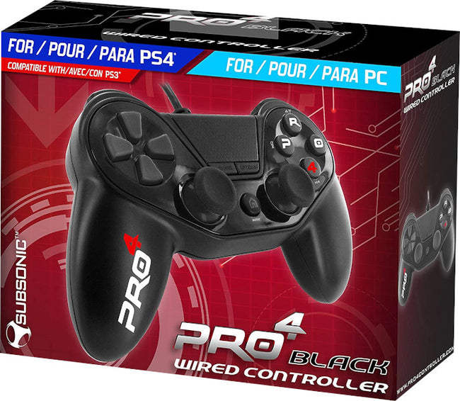 Mando Subsonic Wired Controller Pro4 Black (ps4/ps3/pc) Playstation 4 PS4 Hover Image