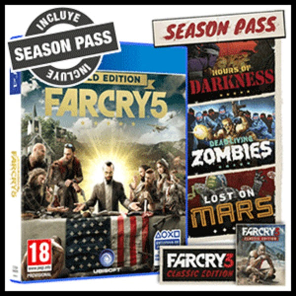 Far Cry 5 Gold Edition (incluye Season Pass) Sony Playstation 4 PS4 Hover Image