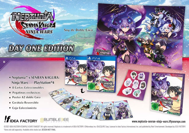 Neptunia X Senran Kagura: Ninja Wars Day One Edition Sony Playstation 4 PS4 Hover Image