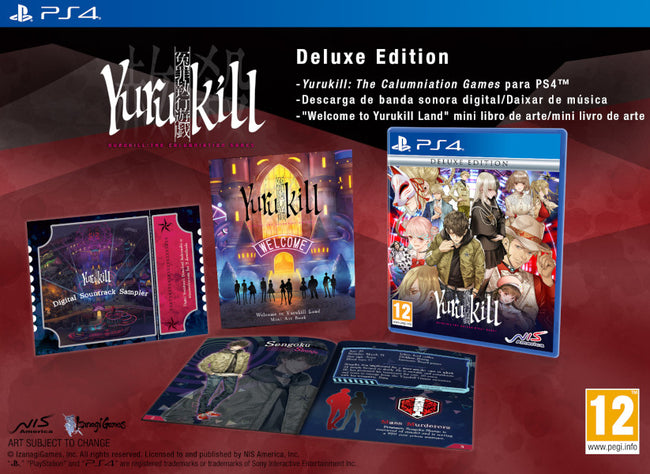 Yurukill: The Calumniation Games Deluxe Edition Sony Playstation 4 PS4 Hover Image