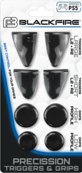 Pack Blackfire Precission Triggers & Grips Kit(2 Triggers Large + 2 Short+2 Grips High + Low) (pro) Playstation 5 PS5 Hover Image