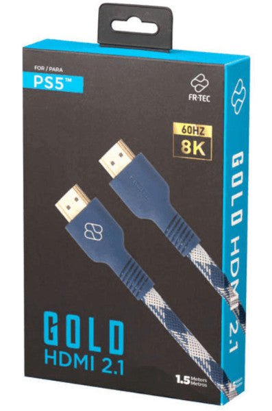 Cable HDMI Fr-tec Gold Hdmi 2.1 Cable 1.5 M. Playstation 5 PS5 Hover Image